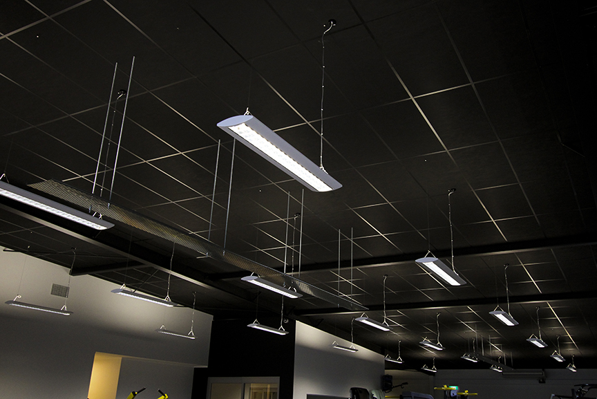 Black Phonic Gym Ceiling